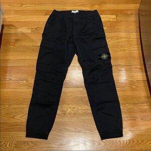 Stone Island Tapered Cotton-Blend Trousers
